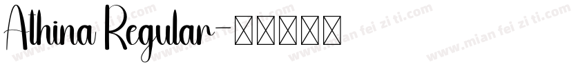 Athina Regular字体转换
